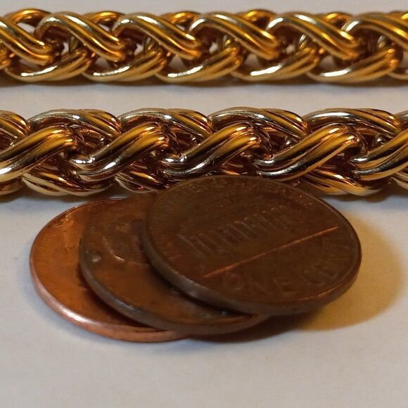 Monet heavy braided chain, vintage - Picture 7 of 7